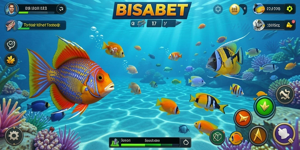 Screenshot menampilkan aksi seru dalam permainan Tembak Ikan BISABET.