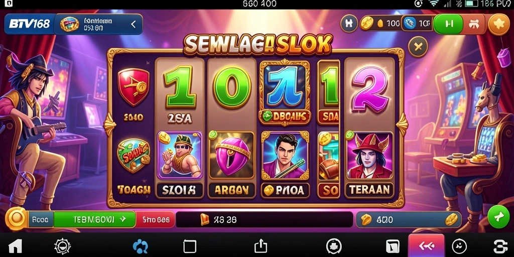 Screenshot BTV168 menunjukkan pengalaman bermain slot yang mengasyikkan.