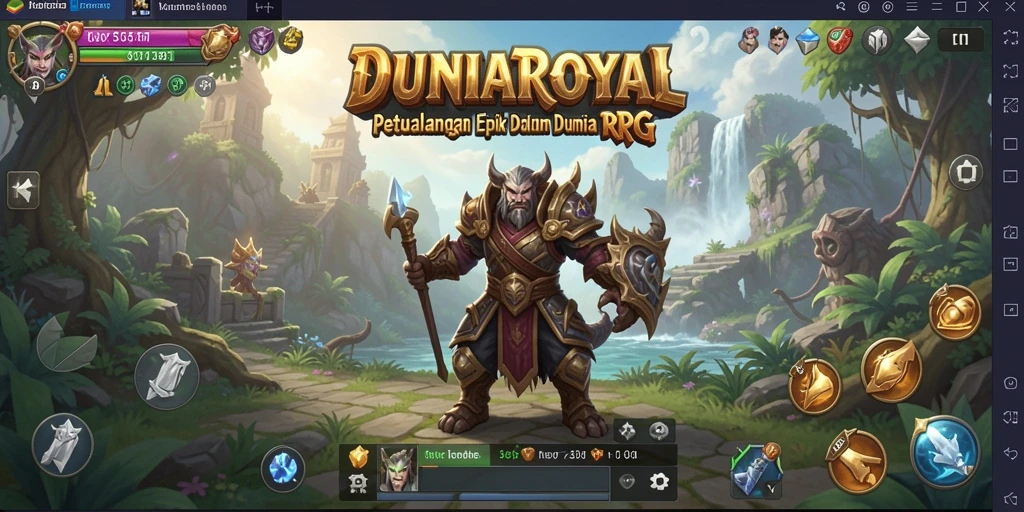 Tampilan menarik dari gameplay DUNIAROYAL yang penuh aksi RPG.