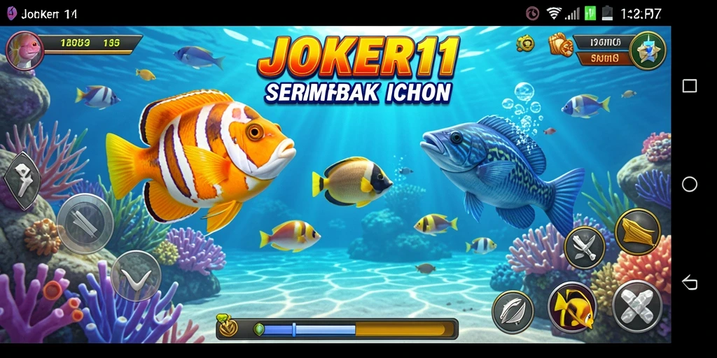 Tampilan gameplay seru di JOKER11 yang penuh warna.
