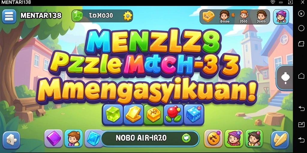 Gameplay seru MENTARI138 dengan berbagai tantangan Match-3.