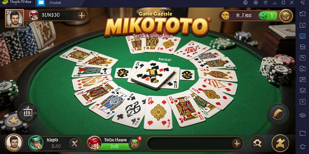 Tampilan gameplay Gaple yang seru dan interaktif di MIKOTOTO.