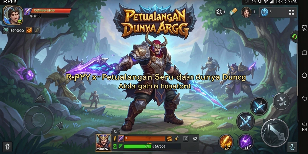 Screenshot utama RPYYY menampilkan aksi seru dalam pertempuran ARPG.