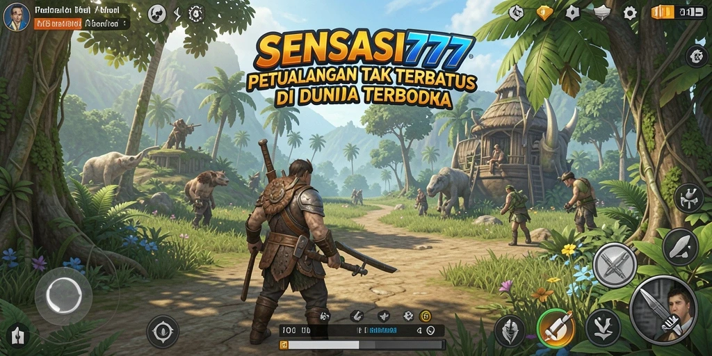 Gameplay SENSASI777 di dunia terbuka yang luas dan indah.