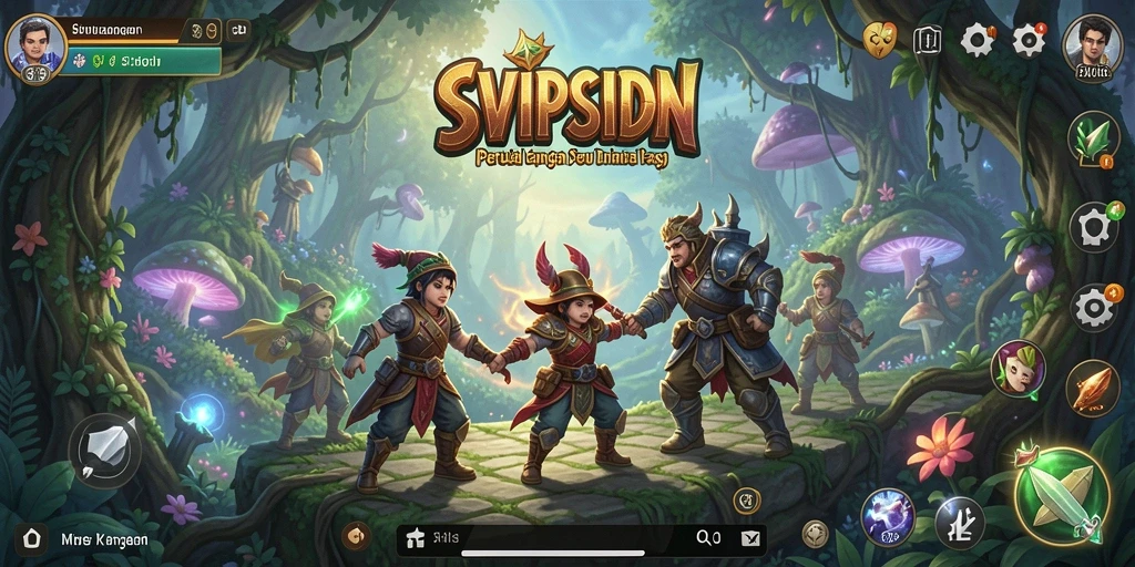 Screenshot gameplay SVIPSIDN yang menunjukkan petualangan seru dan tantangan.