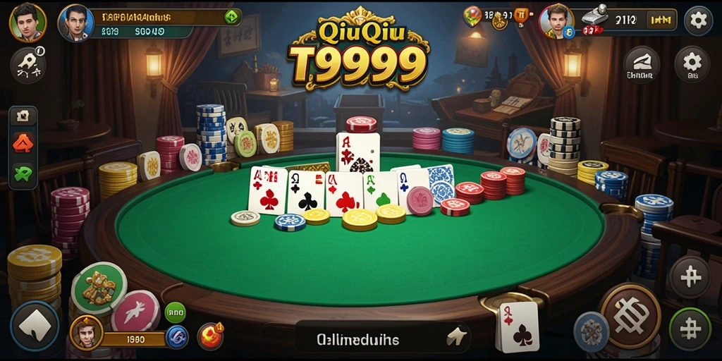 Screenshot gameplay T9999 dengan suasana QiuQiu yang seru.